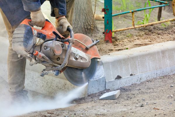Concrete Curb Cutting in Des Moines